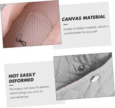 Складана переноска для тварин Levemolo з міцного канвасу з кишенею. Підходить для маленьких собак та котів. Зручна для подорожей та прогулянок на відкритому повітрі.