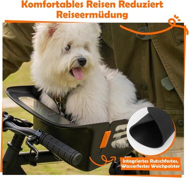 Корзина для собак на велосипед DAISTERN, до 12 кг, водонепроникна, міцна, для малих та середніх собак