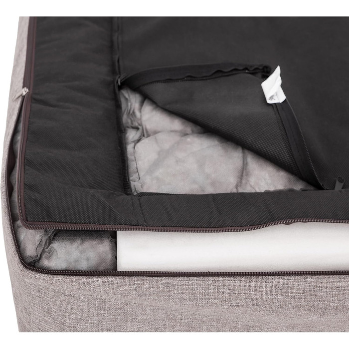 М'яке ліжко для собак, лежанка для тварин, коричнева, 98 x 66 см (Cappuccino Inarii, L)