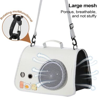 Сумка-переноска для тварин | Сумка на плечі для транспортування котів у подорожах, органайзер зі шлейками для походів, кемпінгу, подорожей та в дорогу