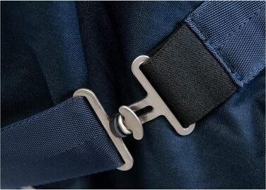 Деки для коней Marengos Comfort: водонепроникна, дихаюча, з флісовою підкладкою та еластичними перехресними ременями, 145 см, колір морський