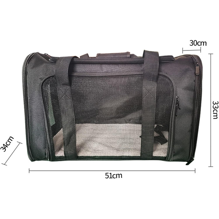 Транспортна сумка для тварин: переноска для собак та котів, 9 кг, 50x31x31 см