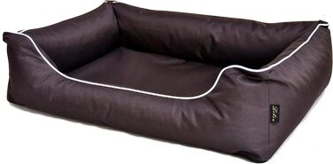 Крісло-ліжко для собак Ebon Paua, чорний, бордовий, бірюзовий, коричневий, бежевий, XXL, темно-коричневий, міцне, водовідштовхувальне, пральне, Made in EU