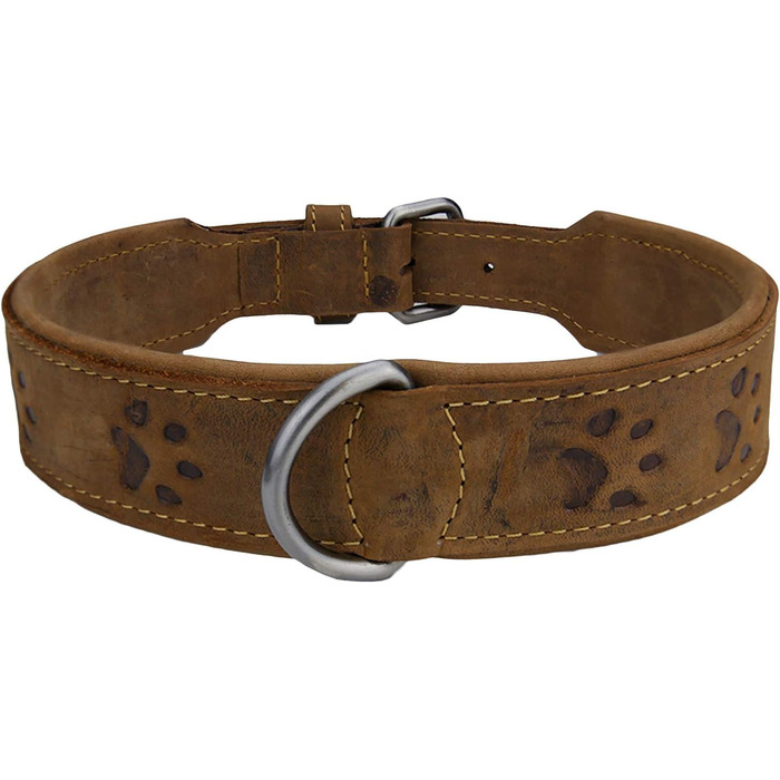 Нашийник для собак Greenburry Vintage з натуральної шкіри, 55 см, розмір M