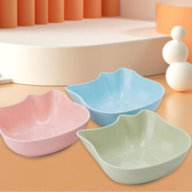 Набір мисок для котів з антиковзним покриттям, 5 шт. - миски для корму та води для кошенят, дорослих котів та цуценят