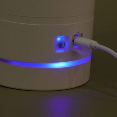 Масажер для миття лап тварин FRCOLOR USB, силікон, блакитно-білий, для собак, 16.4x10.4x2.3 см