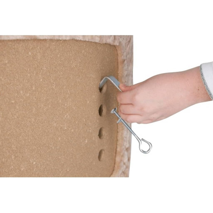 Підставка для котів Kerbl Pet на вікно, 55x35 см, дерево, м'який плюш, проста установка