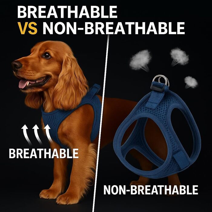 Шлейка для собак середнього розміру Flamingo Step&Go Bento Beige, L