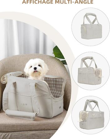 Сумка-переноска для котів, собак, цуценят ONECUTE, сіра, до 3 кг