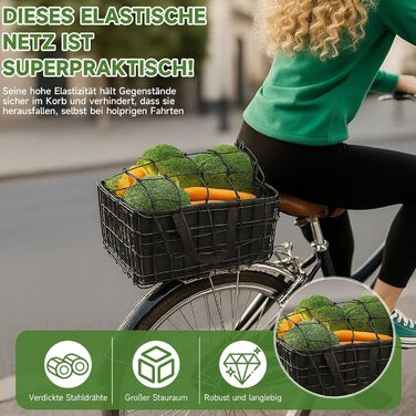 Знімний задній кошик для велосипеда, складний кошик на багажник, великий кошик для велосипеда, шкільний рюкзак, E-Bike, кошик для собак, сірий