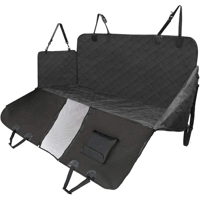 Захисний килимок на сидіння автомобіля для собак - водовідштовхувальний, універсальний, для заднього сидіння, міцний матеріал, 02