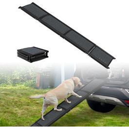 Рампа для собак Klappbare Hunderampe, алюміній, 157x43 см, до 110 кг, з антиковзким покриттям