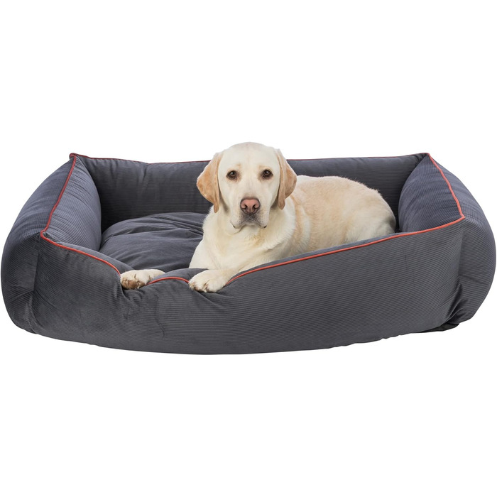 Крісло-лежанка для собак TRIXIE Romy, 55x45 см, сірий - м'яке, з антиковзаючою основою, зручне для маленьких собак