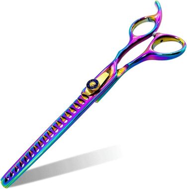 Професійна витончена ножиці для грумінгу собак 7.0 дюймів, з нержавіючої сталі, для тонкого вирівнювання (30%)