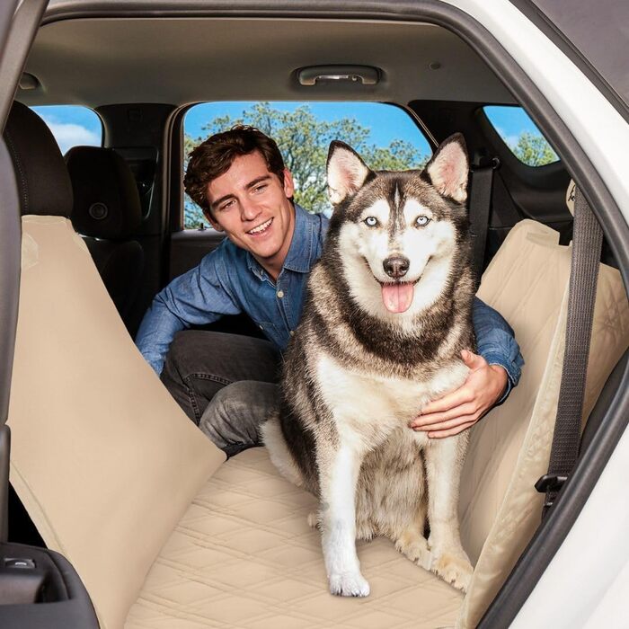 Накладка на сидіння автомобіля Meadowlark® для собак - водовідштовхувальна, повна комплектація, сітчасте вікно, захист від бруду та подряпин