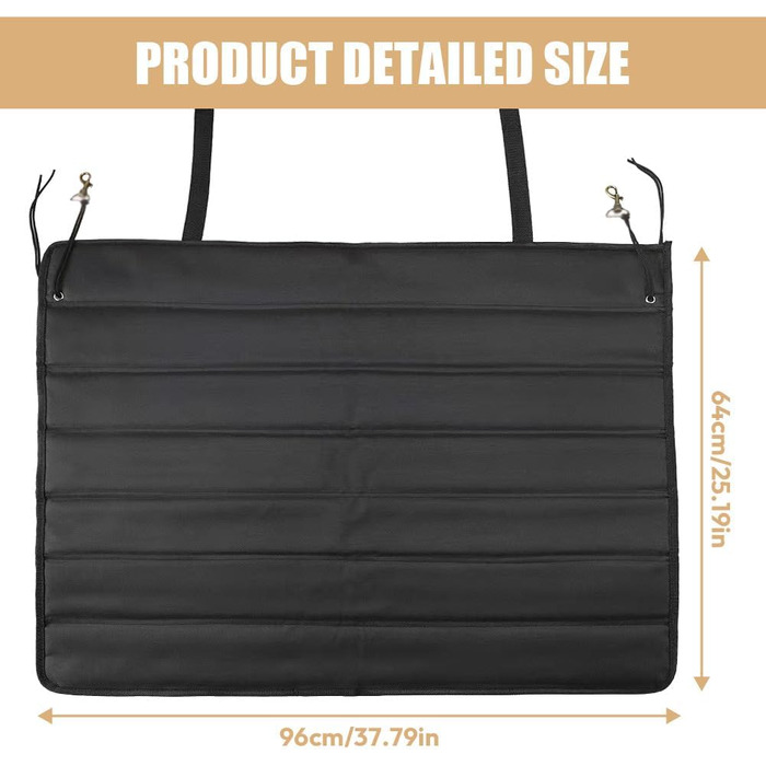 Захист для краю багажника автомобіля, 96x64 см, універсальний захист для багажника від тварин, складаний захист, захист від подряпин, бруду, шерсті