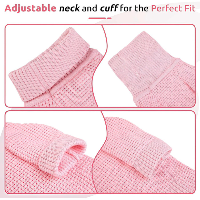 Теплий зимовий пуловер для собак малих та середніх порід, рожевий, M