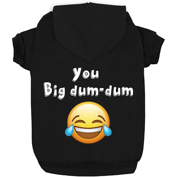 Світшот для собак, теплий флісовий світшот для маленьких, середніх та великих собак, чорний, Dum