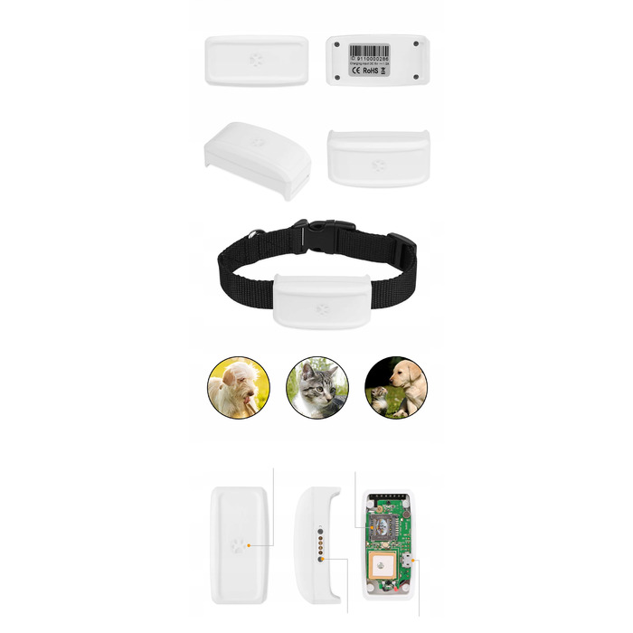 GPS-нашийник локатор TK911 для собак та котів з підтримкою SOS та мобільного додатка