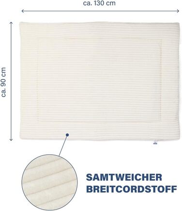 Килимок для собак Wallace & Jones Cardi, XXL, 130x90 см, бежевий, з м'якого корду