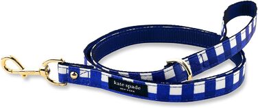 Собача повідок Kate Spade New York 1,4 м, міцний, з золотистою фурнітурою, для малих і середніх собак, стильний аксесуар для собак