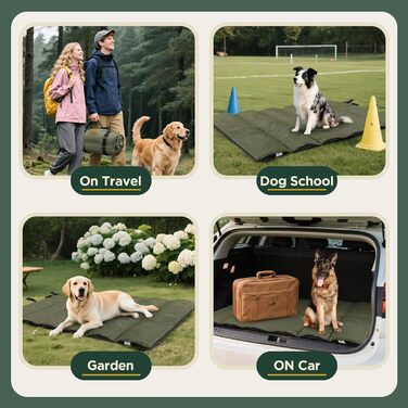 Гімcарс: Лежанка для собак на вулицю з водонепроникною плівкою, легка в розкладанні, для великих та середніх собак, портативна, складана, миється
