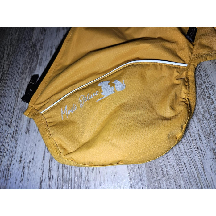 Жакети для собак, тепла жилетка для собак на зиму, водонепроникний халат для собак, пуловер для собак, костюм для хатніх тварин, костюм для лижного спорту, бавовняна жилетка з підкладкою та нагрудним ременем (жовтий, M)