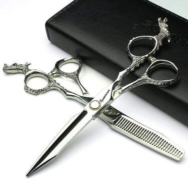 Професійний набір для стрижки волосся з гострими ножицями з нержавіючої сталі, легкий у використанні, для перукарів та салонів краси