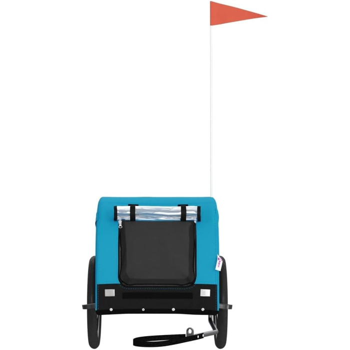 Причіп для велосипеда Gecheer для собак та інших домашніх тварин, блакитний (124 x 65 x 66 см)