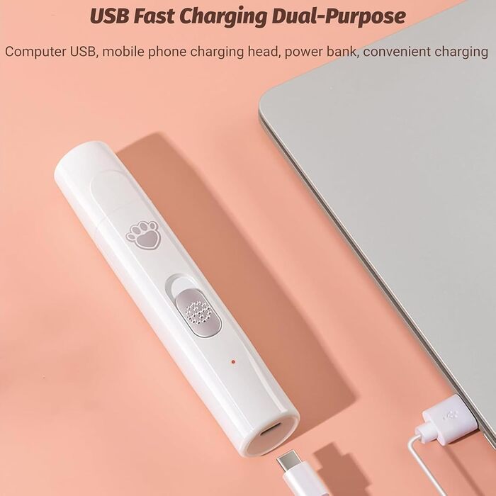 Електричний точило для кігтів собак KrallenSchleifer Pro Set - безболісне точило для собак великих, середніх та малих порід (білий)