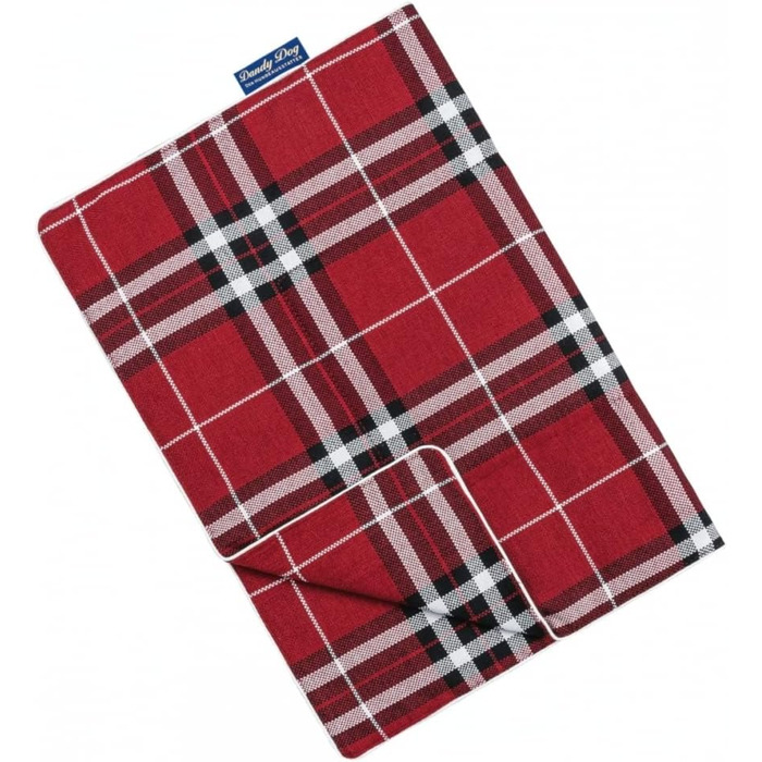 Плед для собак Highlands: миючий, м'який, міцний, преміум-якість, Made in Germany, розмір L (червоний, середній)