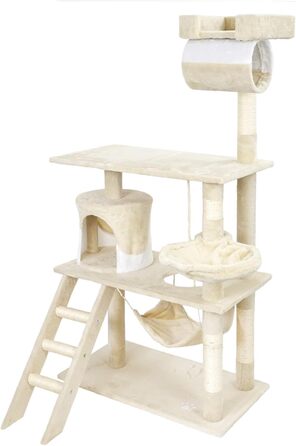 Дряпальня для котів Wiltec 141 см: кігтеточка, будиночок, гамак, ліжко