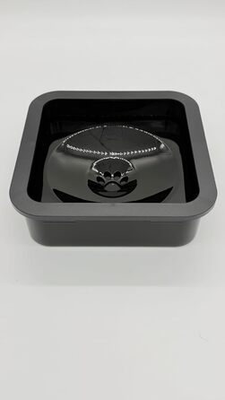 Підвищена годівниця для собак 2-в-1 з регулюванням – годівниця та миска для води без обливання, чорна. BWL-PSA-ADJ-2IN1-BLK