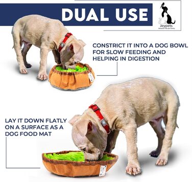 Schnüffelmatte для собак Jeypets з іграшкою-шнурком. Розвиває навички пошуку їжі. Чудовий подарунок на день народження вашого улюбленця.