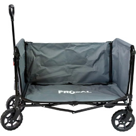 FROSAL Візок для собак Бруно сірий складний | Транспортний візок для собак з легким доступом