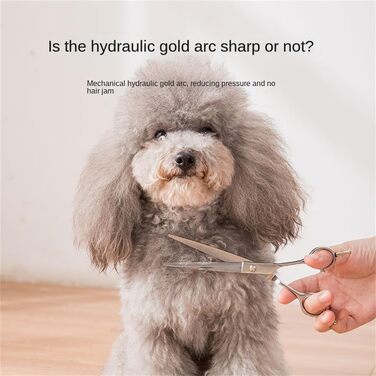 Набір професійних ножиць для собак, 4 в 1: ножиці для фінальної обробки, прямі ножиці, вигнуті ножиці, гребінець. Виготовлено з нержавіючої сталі. Підходить для собак, котів та інших домашніх тварин.