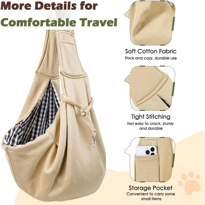 Pawaboo: Сумка-переноска для собак та котів, Outdoor, до 5.5 кг, Квіти + Чорний (Хакі)