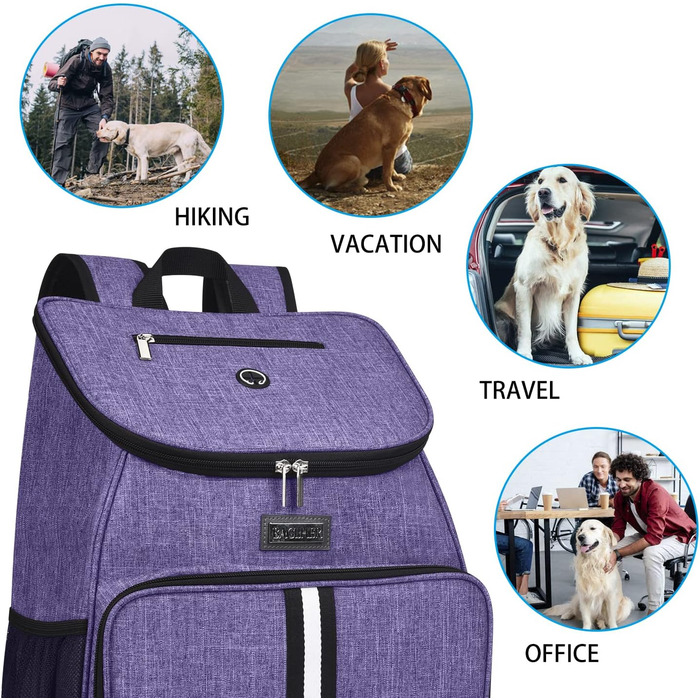 Рюкзак для собак BAGLHER, переноска для тварин у літак, аксесуари для подорожей з набором мисок