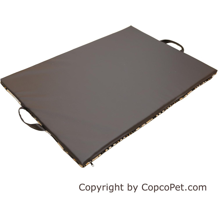 CopcoPet Лежак для собак Alex M 68x48 см, тигровий, з дуже міцного штучного хутра
