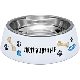 Миска для корму з іменем для собак PrintPlanet® - персоналізована миска для тварин з друком (Layout 4)