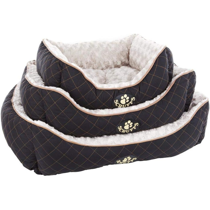 Ліжко для собак Scruffs Wilton M чорне, комфортне