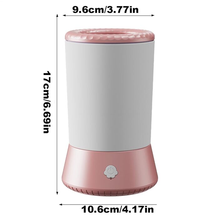 Автоматичний мийник лап для собак та котів | Переносний очищувач лап для домашніх тварин | Білий, Рожевий