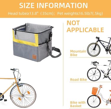 Водонепроникний корзинка для собак на велосипед з блискавкою, універсальна переноска для тварин з кишенями, міцна переноска для авто та скутера