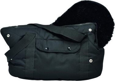 Транспортна сумка для собак Bobby, м'яка, 50 см, чорна, багатокольорова