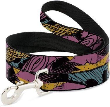 Повідок для собак Buckle-Down Nightmare Before Christmas Sally, патчворк, 122 см, 3,8 см
