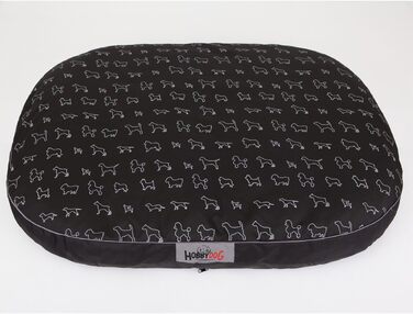HobbyDog Овальне лежанка для собак MOWCWP2 з подарунком Spieltau, лежанка, килимок для собак, місце для відпочинку, різні розміри (XL 108 x 85 см)