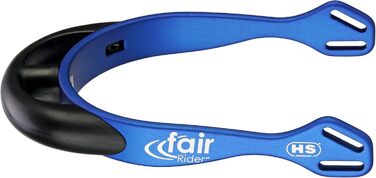 Шпори Sprenger fairRider з алюмінію, легкі, анодовані, з вигнутим та потовщеним заокругленим пластиковим носиком (синій) для верхової їзди