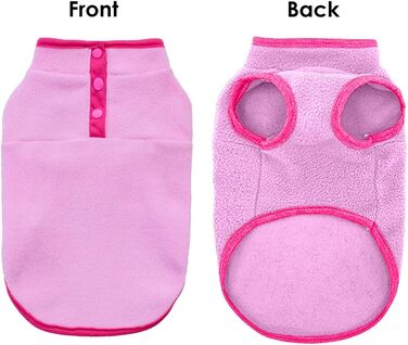 Флісовий пуловер для собак, тепла жилетка, одяг для собак, без рукавів, для цуценят, на зиму, тепла жилетка для собак, пуловер для маленьких та середніх собак та котів (Зелений). Зелений (X-Large, рожевий)
