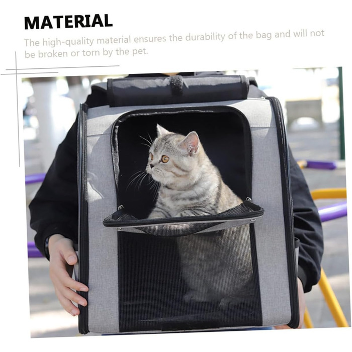 Транспортна сумка для домашніх тварин SHINEOFI з великим об'ємом, дихаюча, рюкзак для котів з практичними кишенями, зручний для подорожей