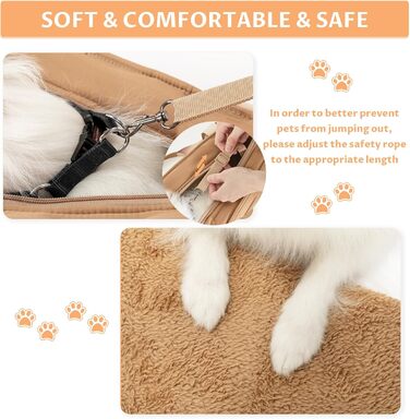 Petsfit складна сумка-переноска для собак і котів, шолдер, для цуценят і котенят, колір хакі